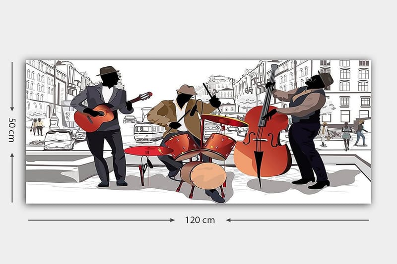 Canvastaulu YTY People Monivärinen - 120x50 cm - Sisustustuotteet - Taulu & taide - Canvas-taulu