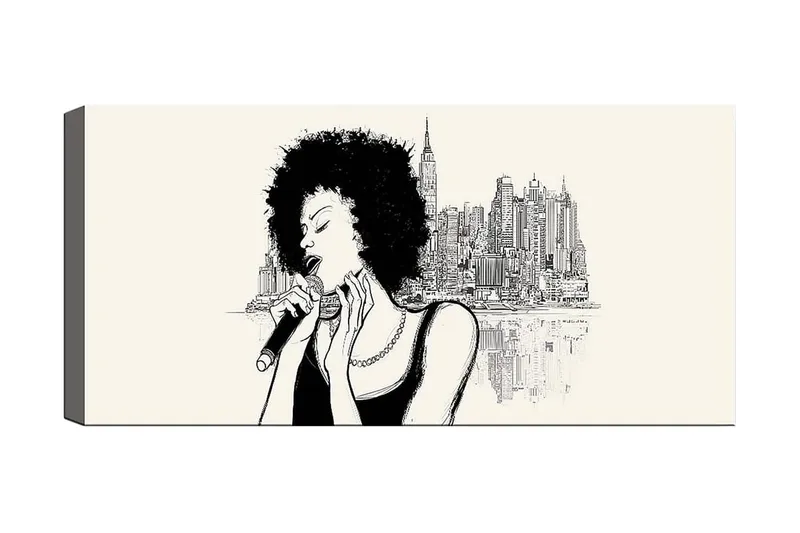 Canvastaulu YTY People Monivärinen, 120x50 cm