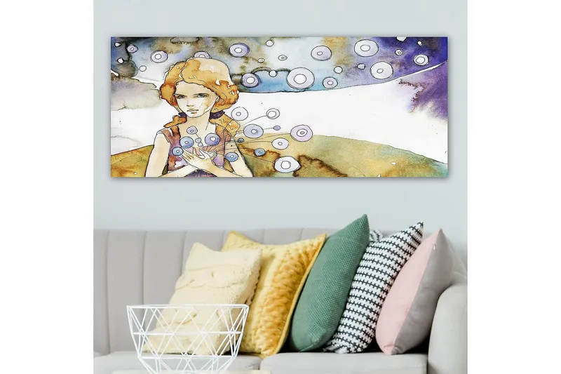 Canvastaulu YTY People Monivärinen - 120x50 cm - Sisustustuotteet - Taulu & taide - Canvas-taulu