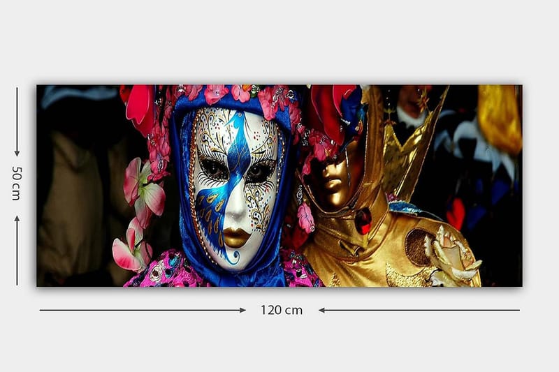 Canvastaulu YTY People Monivärinen - 120x50 cm - Sisustustuotteet - Taulu & taide - Canvas-taulu