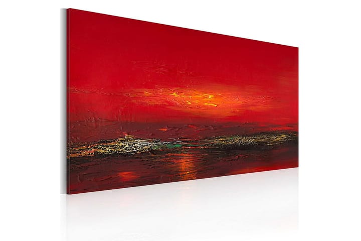 Canvastaulu Punainen auringonlasku meren yllä112x06 cm - Artgeist sp. z o. o. - Canvas-taulu - Seinäkoristeet