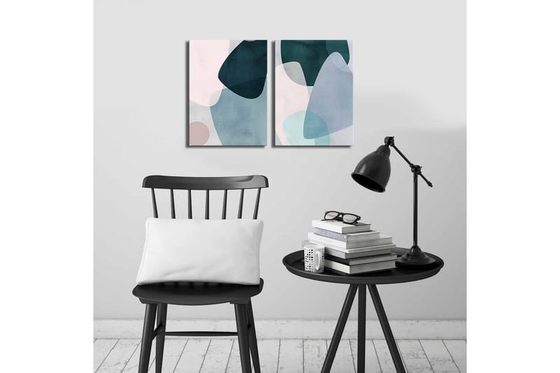 Koristeellinen Canvas Taulu (2 osaa) - Sisustustuotteet - Taulu & taide - Canvas-taulu