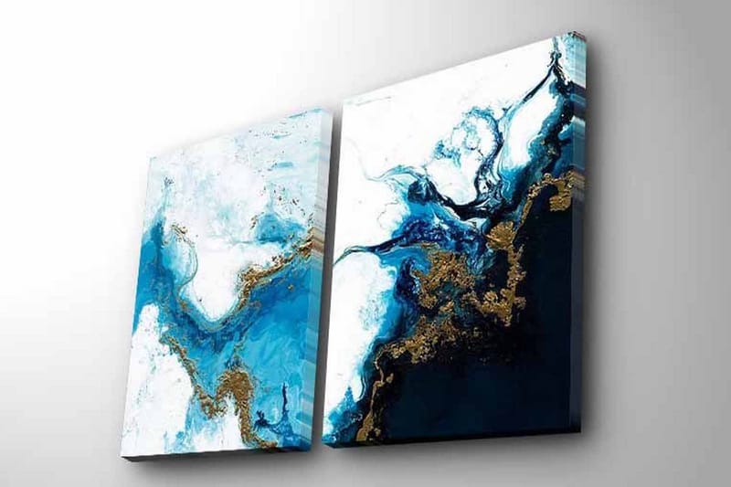 Koristeellinen Canvas Taulu (2 osaa) - Sisustustuotteet - Taulu & taide - Canvas-taulu