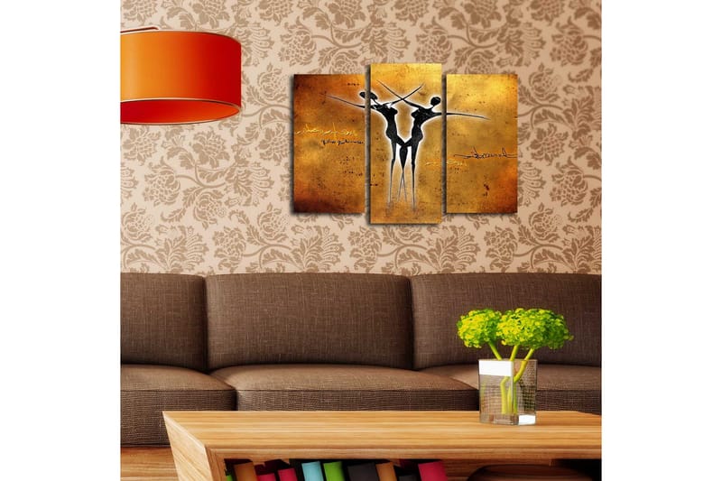 Koristeellinen Canvas Taulu (3 osaa) - Sisustustuotteet - Taulu & taide - Canvas-taulu