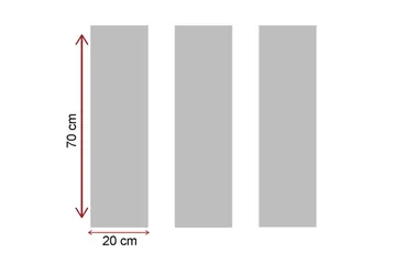 Koristeellinen Canvas Taulu (3 osaa) - Sisustustuotteet - Taulu & taide - Canvas-taulu