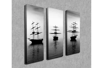 Koristeellinen Canvas Taulu (3 osaa) - Sisustustuotteet - Taulu & taide - Canvas-taulu