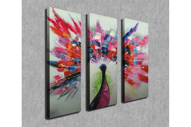 Koristeellinen Canvas Taulu (3 osaa) - Sisustustuotteet - Taulu & taide - Canvas-taulu