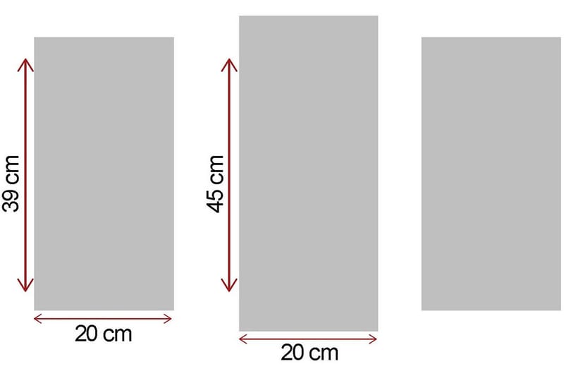 Koristeellinen Canvas Taulu (3 osaa) - Sisustustuotteet - Taulu & taide - Canvas-taulu