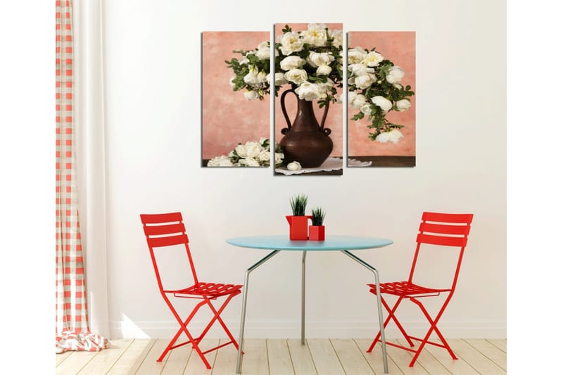 Koristeellinen Canvas Taulu (3 osaa) - Sisustustuotteet - Taulu & taide - Canvas-taulu