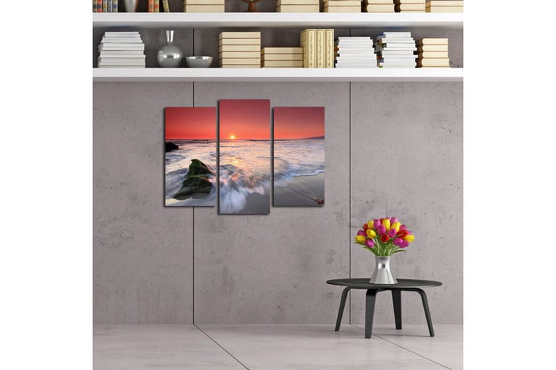 Koristeellinen Canvas Taulu (3 osaa) - Sisustustuotteet - Taulu & taide - Canvas-taulu