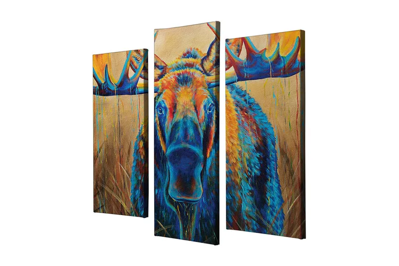 Koristeellinen Canvas Taulu (3 osaa) - Sisustustuotteet - Taulu & taide - Canvas-taulu