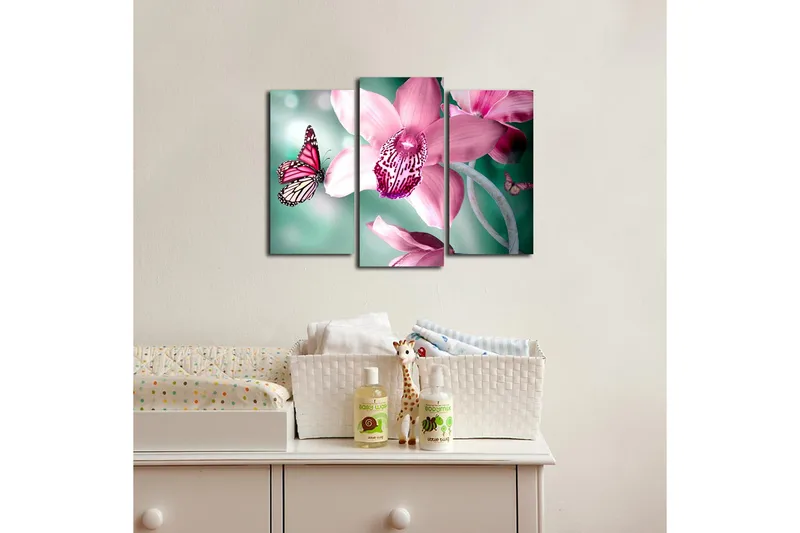 Koristeellinen Canvas Taulu (3 osaa) - Sisustustuotteet - Taulu & taide - Canvas-taulu