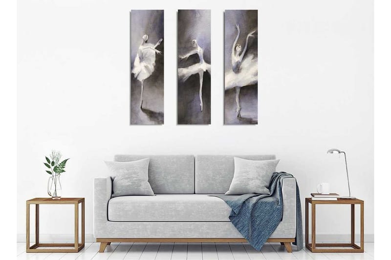 Koristeellinen Canvas Taulu (3 osaa) - Sisustustuotteet - Taulu & taide - Canvas-taulu