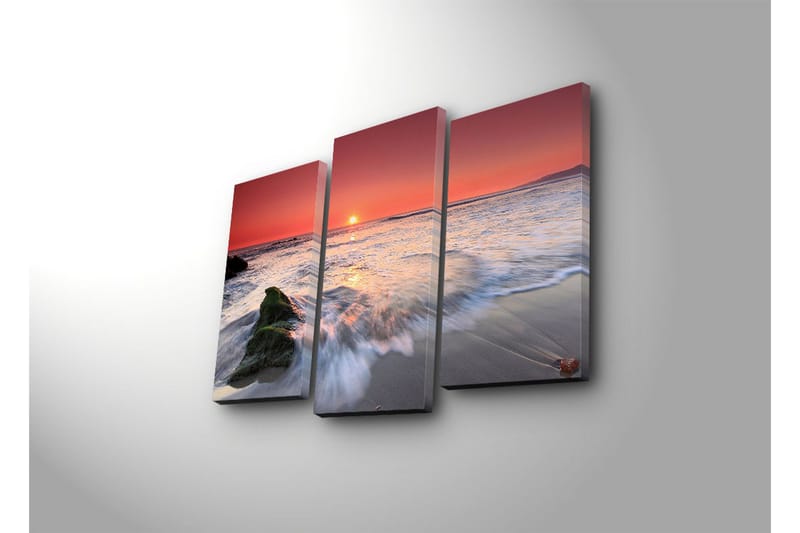 Koristeellinen Canvas Taulu (3 osaa) - Sisustustuotteet - Taulu & taide - Canvas-taulu