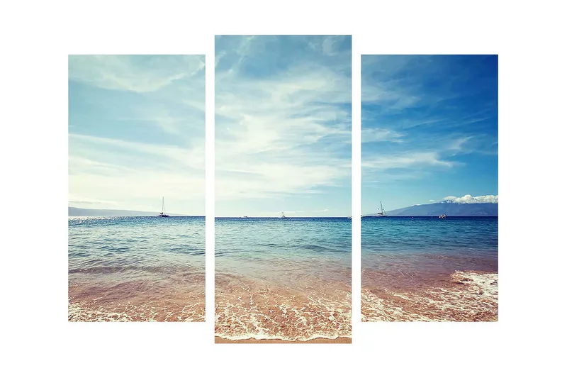 Koristeellinen Canvas Taulu (3 osaa) - Sisustustuotteet - Taulu & taide - Canvas-taulu