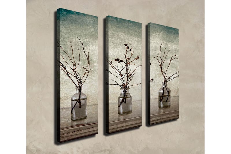 Koristeellinen Canvas Taulu (3 osaa) - Sisustustuotteet - Taulu & taide - Canvas-taulu