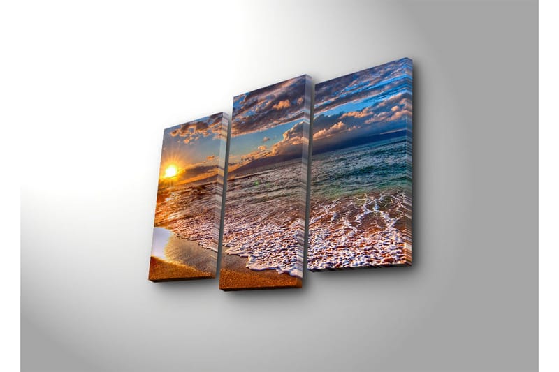 Koristeellinen Canvas Taulu (3 osaa) - Sisustustuotteet - Taulu & taide - Canvas-taulu