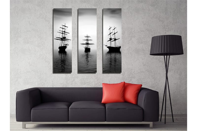 Koristeellinen Canvas Taulu (3 osaa) - Sisustustuotteet - Taulu & taide - Canvas-taulu