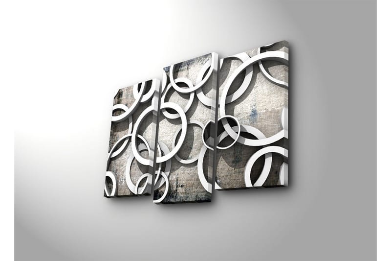 Koristeellinen Canvas Taulu (3 osaa) - Sisustustuotteet - Taulu & taide - Canvas-taulu