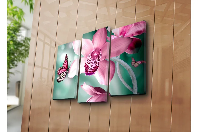 Koristeellinen Canvas Taulu (3 osaa) - Sisustustuotteet - Taulu & taide - Canvas-taulu