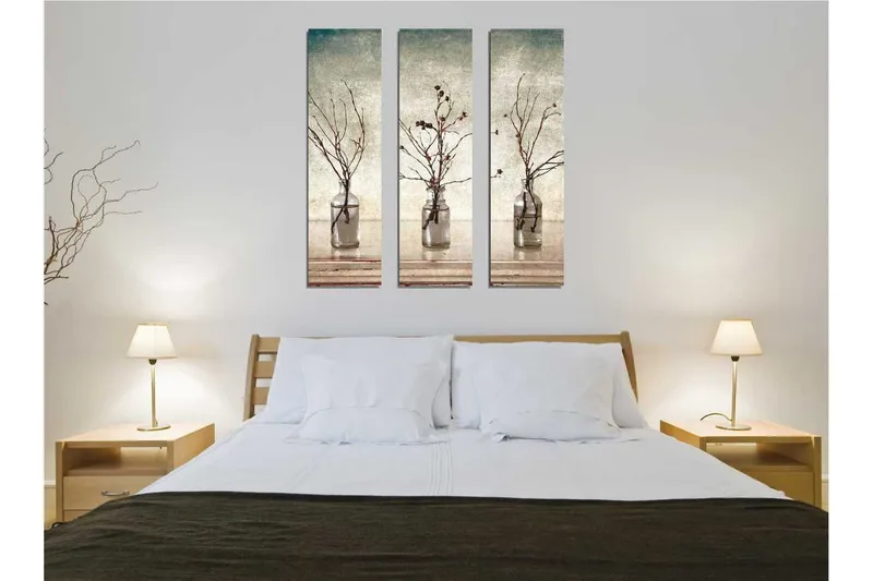 Koristeellinen Canvas Taulu (3 osaa) - Sisustustuotteet - Taulu & taide - Canvas-taulu