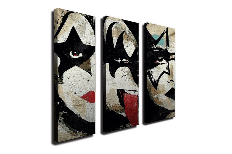 Koristeellinen Canvas Taulu (3 osaa) - Sisustustuotteet - Taulu & taide - Canvas-taulu