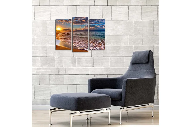 Koristeellinen Canvas Taulu (3 osaa) - Sisustustuotteet - Taulu & taide - Canvas-taulu