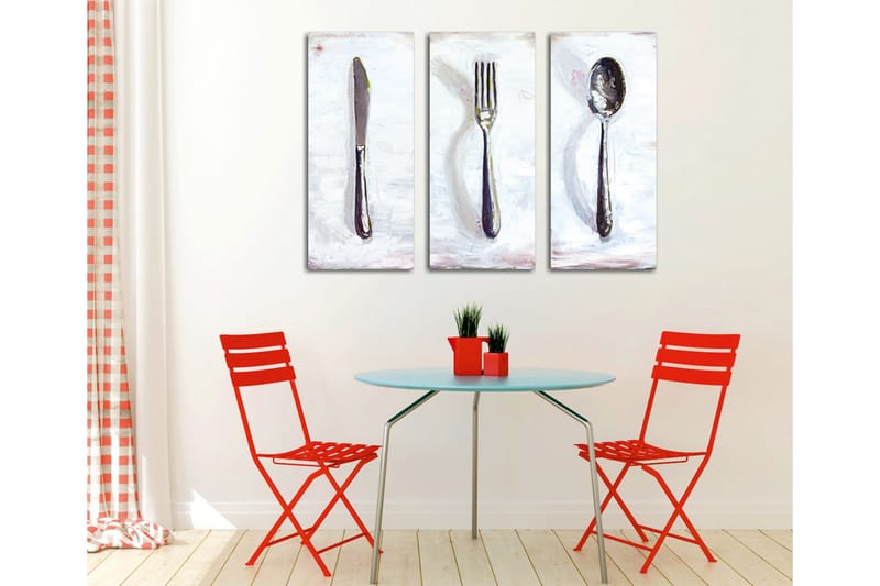 Koristeellinen Canvas Taulu (3 osaa) - Sisustustuotteet - Taulu & taide - Canvas-taulu