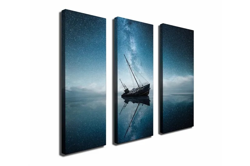 Koristeellinen Canvas Taulu (3 osaa) - Sisustustuotteet - Taulu & taide - Canvas-taulu