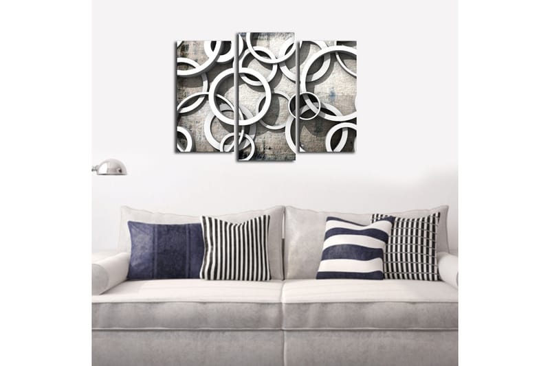 Koristeellinen Canvas Taulu (3 osaa) - Sisustustuotteet - Taulu & taide - Canvas-taulu