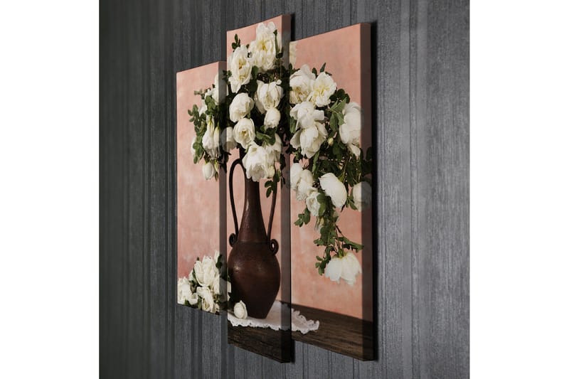 Koristeellinen Canvas Taulu (3 osaa) - Sisustustuotteet - Taulu & taide - Canvas-taulu