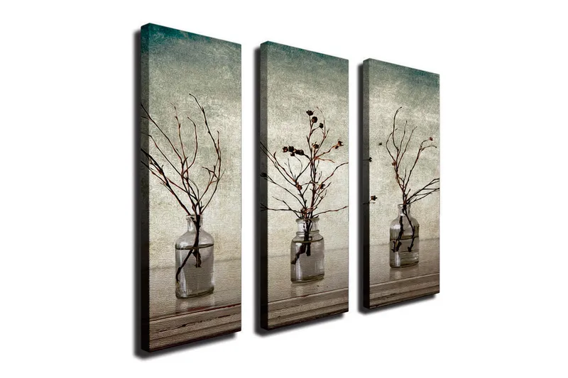Koristeellinen Canvas Taulu (3 osaa) - Sisustustuotteet - Taulu & taide - Canvas-taulu