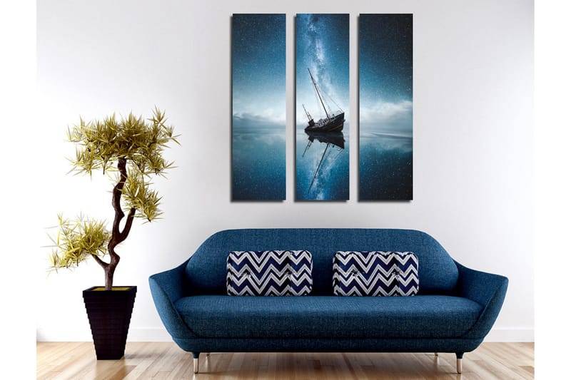 Koristeellinen Canvas Taulu (3 osaa) - Sisustustuotteet - Taulu & taide - Canvas-taulu