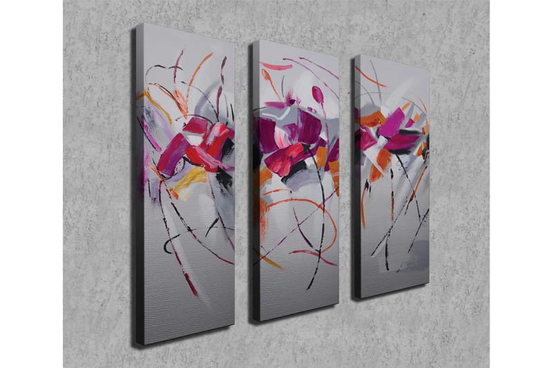 Koristeellinen Canvas Taulu (3 osaa) - Sisustustuotteet - Taulu & taide - Canvas-taulu