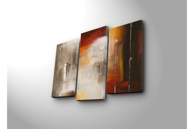 Koristeellinen Canvas Taulu (3 osaa) - Sisustustuotteet - Taulu & taide - Canvas-taulu