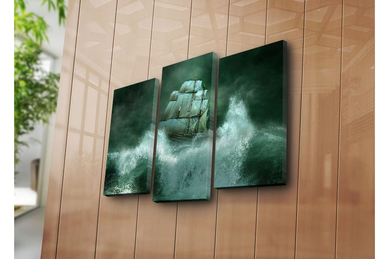 Koristeellinen Canvas Taulu (3 osaa) - Sisustustuotteet - Taulu & taide - Canvas-taulu