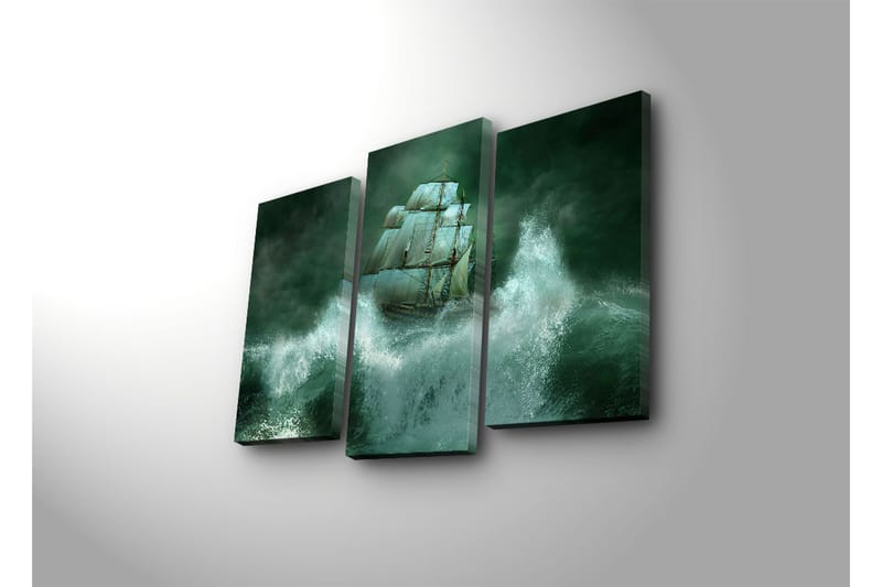Koristeellinen Canvas Taulu (3 osaa) - Sisustustuotteet - Taulu & taide - Canvas-taulu