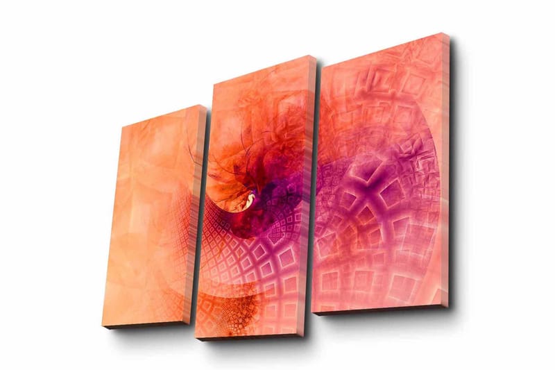 Koristeellinen Canvas Taulu (3 osaa) - Sisustustuotteet - Taulu & taide - Canvas-taulu