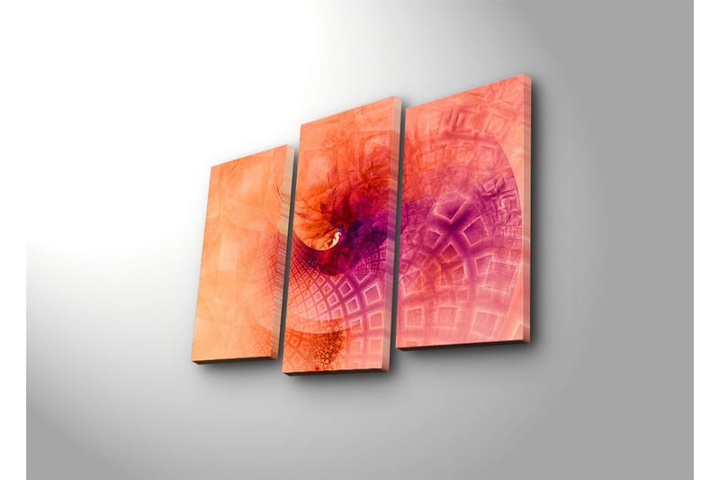 Koristeellinen Canvas Taulu (3 osaa) - Sisustustuotteet - Taulu & taide - Canvas-taulu