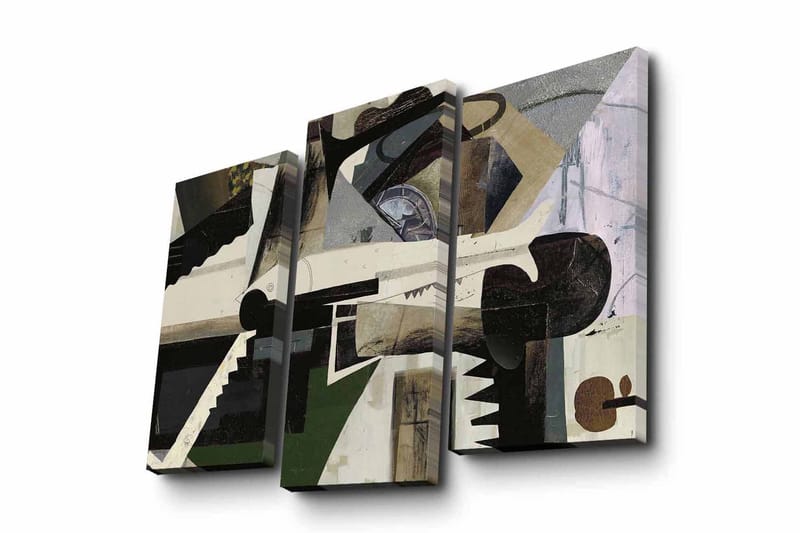Koristeellinen Canvas Taulu (3 osaa) - Sisustustuotteet - Taulu & taide - Canvas-taulu
