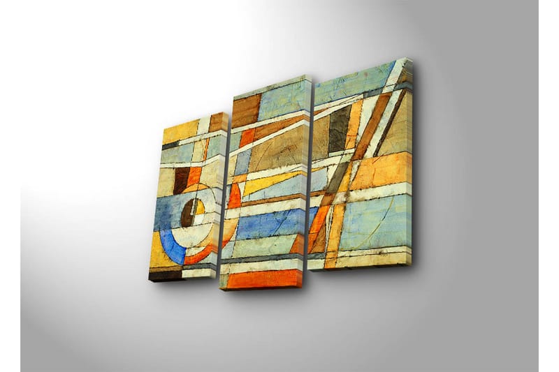 Koristeellinen Canvas Taulu (3 osaa) - Sisustustuotteet - Taulu & taide - Canvas-taulu