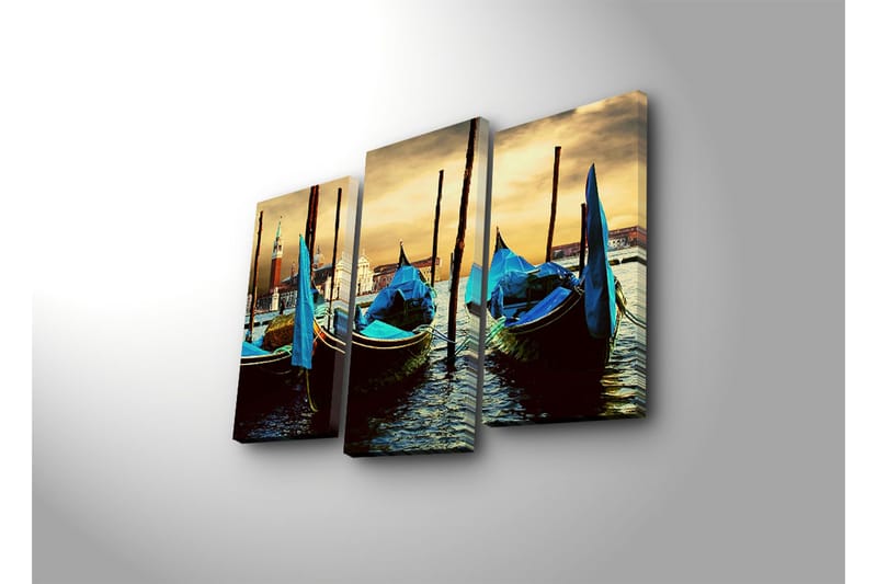 Koristeellinen Canvas Taulu (3 osaa) - Sisustustuotteet - Taulu & taide - Canvas-taulu