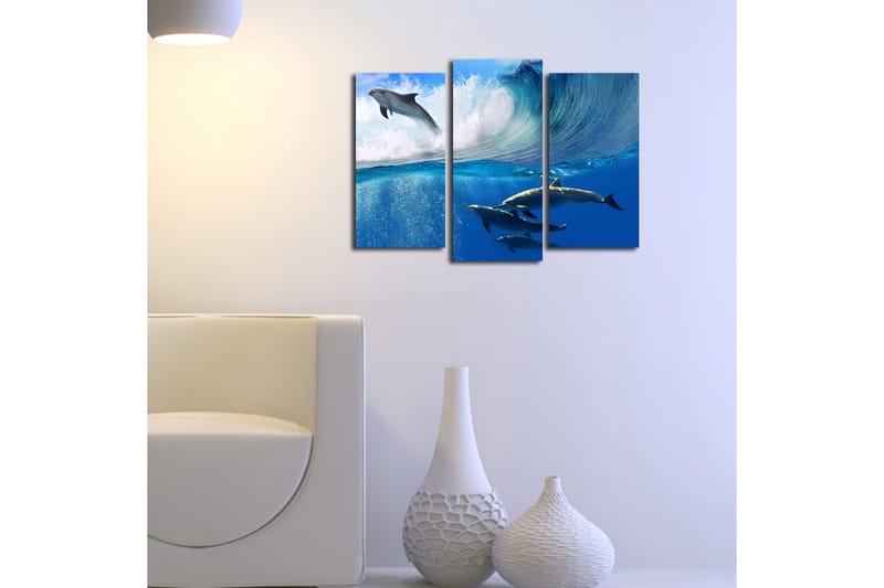 Koristeellinen Canvas Taulu (3 osaa) - Sisustustuotteet - Taulu & taide - Canvas-taulu
