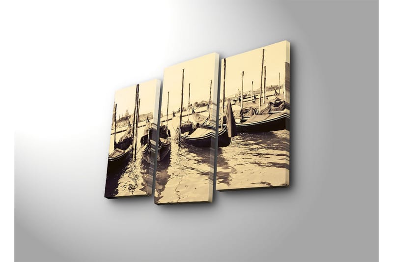Koristeellinen Canvas Taulu (3 osaa) - Sisustustuotteet - Taulu & taide - Canvas-taulu