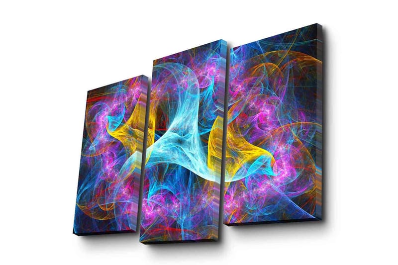 Koristeellinen Canvas Taulu (3 osaa) - Sisustustuotteet - Taulu & taide - Canvas-taulu