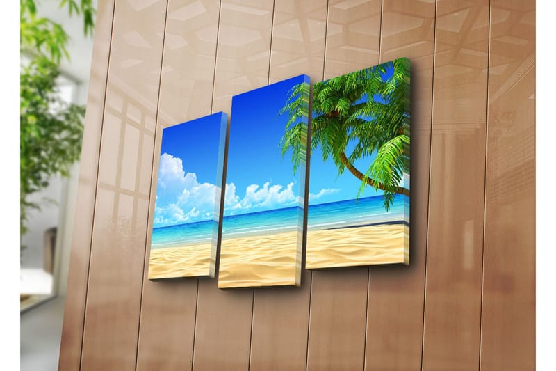 Koristeellinen Canvas Taulu (3 osaa) - Sisustustuotteet - Taulu & taide - Canvas-taulu