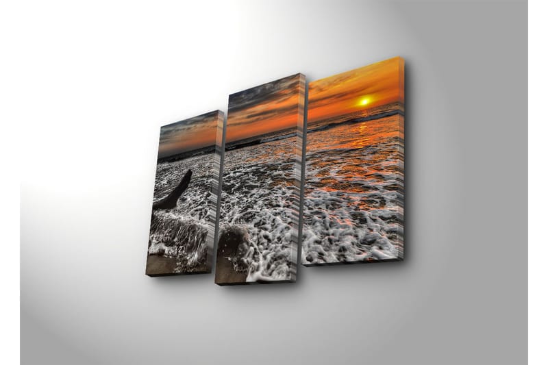 Koristeellinen Canvas Taulu (3 osaa) - Sisustustuotteet - Taulu & taide - Canvas-taulu