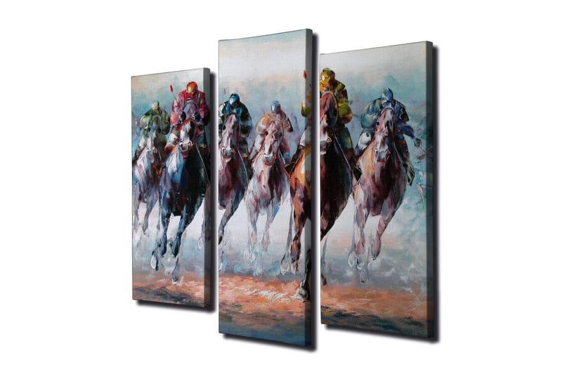 Koristeellinen Canvas Taulu (3 osaa) - Sisustustuotteet - Taulu & taide - Canvas-taulu