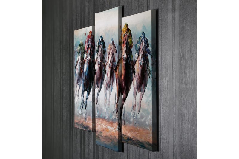 Koristeellinen Canvas Taulu (3 osaa) - Sisustustuotteet - Taulu & taide - Canvas-taulu