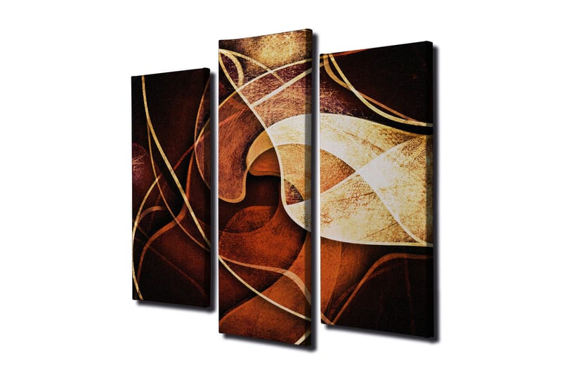 Koristeellinen Canvas Taulu (3 osaa) - Sisustustuotteet - Taulu & taide - Canvas-taulu
